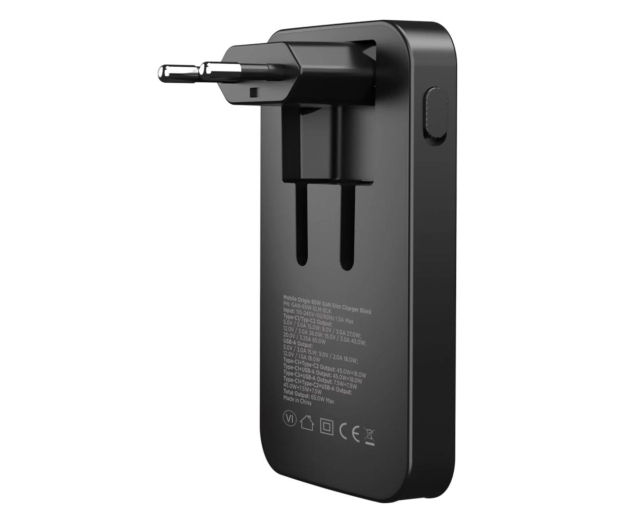 Mobile Origin 65W GaN III Slim Charger dual USB-C single USB-A black - 1275917 - zdjęcie 5